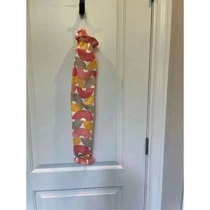 Handmade Plastic Bag Holder- Multicolored Geometric Shapes